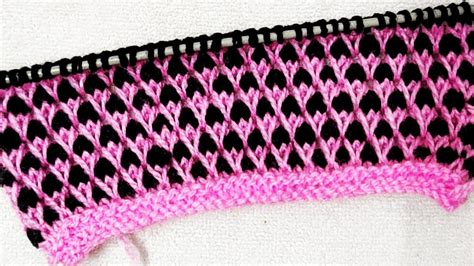 Very Simple Two Color Knitting Pattern/Design YouTube Two color