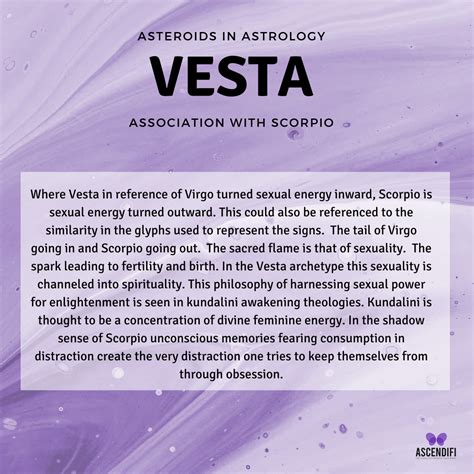 In astrology, Vesta is associated with devotion, commit