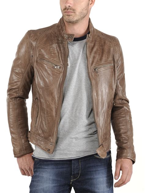 Veste en cuir homme de marque