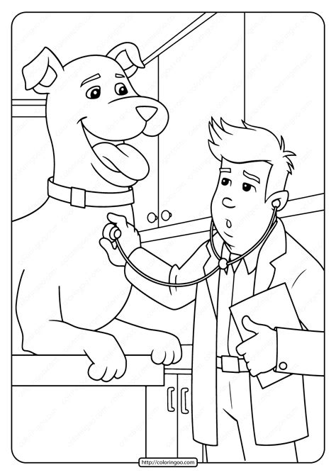 Vet Coloring Pages Printable