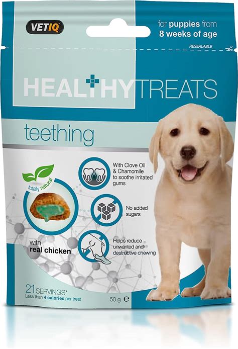 VetIQ Healthy Treats Teething, 6x 50g, Natural Dog Treats, Puppy …