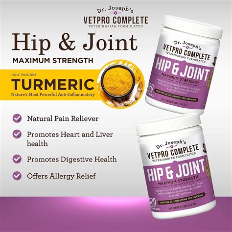 VetPro Dog Hip and Joint Supplement - Pain and Inflammation Relief ...