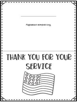 Veterans Thank You Cards Free Printable