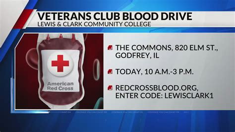Veterans blood drive taking place today in Godfrey, Illinois