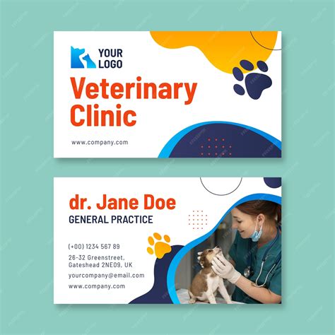 Veterinary Business Card - Free Download on Freepik