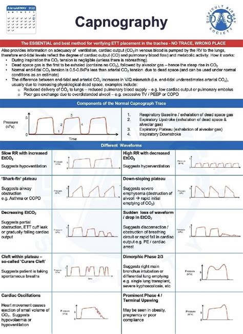 Veterinary Capnography Cheat Sheet