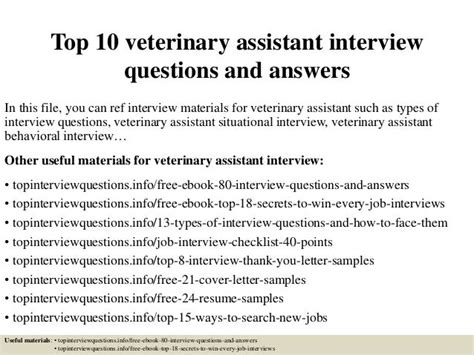 Veterinary Questions And Answers