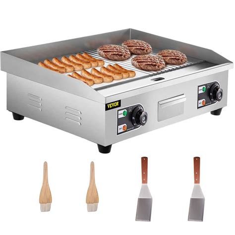 Vevor 29 commercial electric griddle. Discover VEVOR Commercial Sandwich Panini Press Grill,110V 1800W Up Grooved and Down Flat Plates Electric Sandwich Maker, Temperature Control 122°F-572°F for Hamburgers Steaks Bacons, Quick & Even Heating and Precise Temperature Control at lowest price, 2days delivery, 30days returns. 