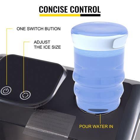 VEVOR Countertop Ice Maker, 9 Cubes Ready in 7 Mins, 33lbs in 24Hrs, Self-Cleaning Portable Ice Maker with Ice Scoop and Basket, 2 Ways Water Refill Ice Machine with 2 Size Bullet Ice for Kitchen Bar (7) 169.99 147.99 Deal after registering Member discounted price. In …. 