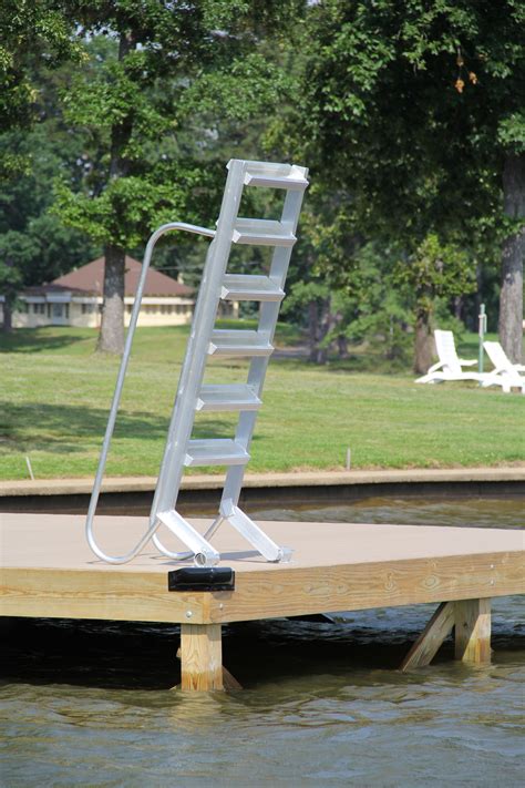 VEVOR Dock Ladder, Removable 4 Steps, 500 lbs Load Capacity, Aluminum Alloy Pontoon Boat Ladder with 3.1'' Wide Step & Nonslip Rubber Mat, Easy to Install for Ship/Lake/Pool/Marine Boarding. 3 offers from $157.69.. 