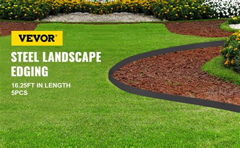 Buy VEVOR Steel Lawn Edging, 5PCS 4"x39" Metal Landscape Edgings, 16.25 ft Total Length Garden Border, Flexible and Bendable Galvanized Steel Landscaping, Metal Edge for Yard, Lawn, Pathway, Brown at cheap price online, with Youtube reviews and FAQs, we generally offer free shipping to Europe, US, etc.. 