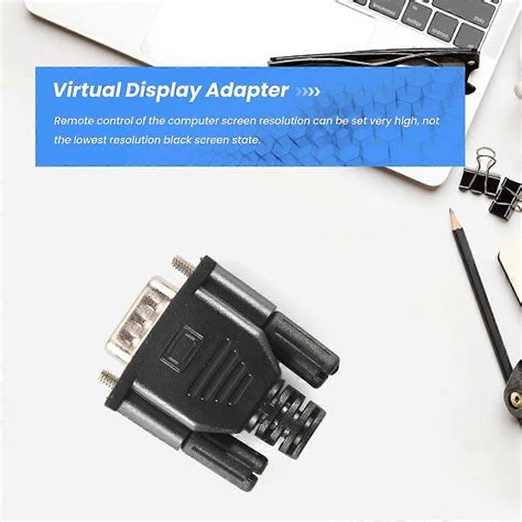 Vga headless adapter.  Remote control of the computer screen resolution can b...