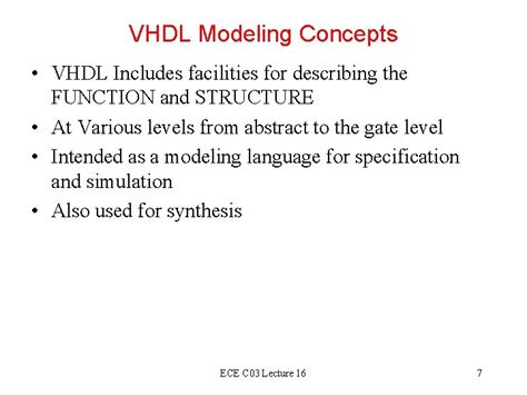 Vhdl 8 bit computer.  VHDL in-cludes facilities for describing logical ...