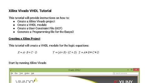 Vhdl projects in xilinx. com.  A typical design flow consists of creating mode...