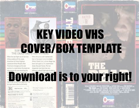 Vhs Cover Template Psd
