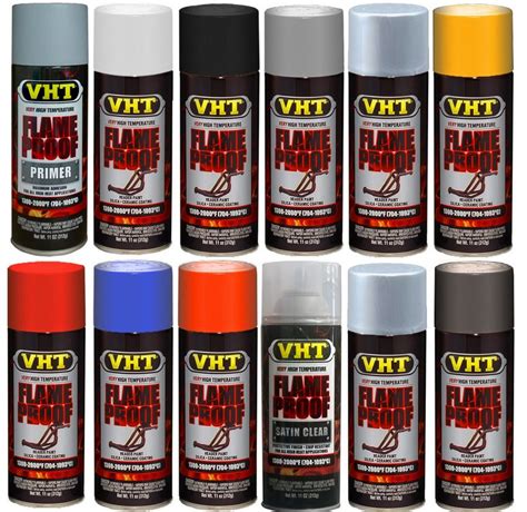 Rated to a heat temperature of approx. 650°C (1200°F) except for the red XHT paint which is rated to 300°C (575°F) as above this temperature the colour may fade. Classic Car Exhaust Manifold Extremely High Temperature VHT Paint Grey 400ml | eBay. 