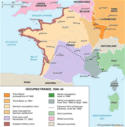 Vichy Europe Map