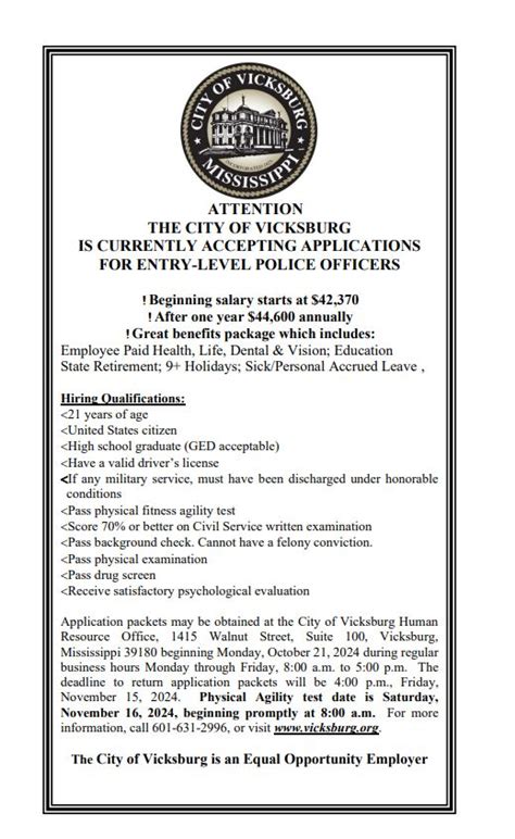 Vicksburg city directory.  Job Openings Key Documents Directory Key Forms ...