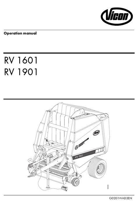 Vicon baler parts operators manual rv 1601. - 2009 yamaha big bear 400 shop manual.
