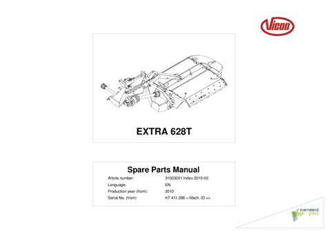 Vicon disc mower parts manual 628t. - Manual de instrucciones del propietario de isuzu fvz.