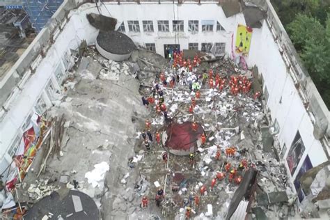 Victims in deadly collapse of China middle school gym roof largely members of girl’s volleyball team