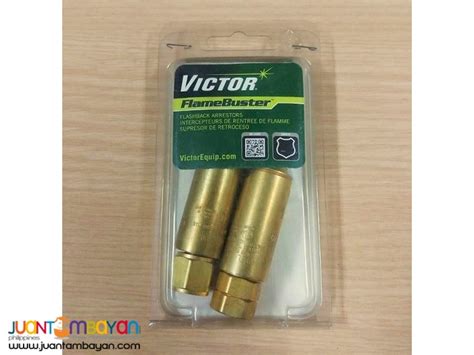 Victor flashback arrestor.  Victor recommends the use of these devices whenever This tw...