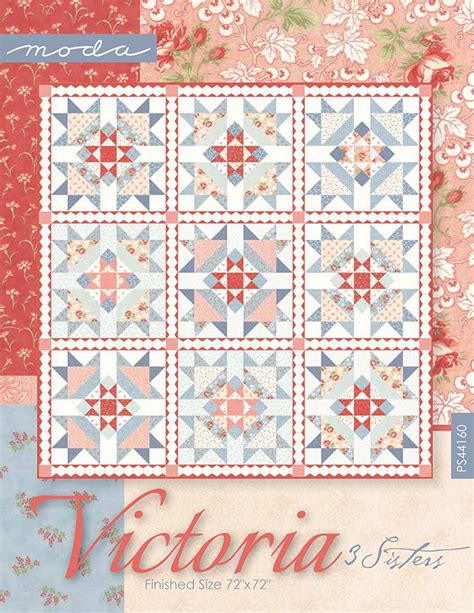 Victoria Quilt Pattern Free PDF by Moda Fabrics Fat Quarter Shop