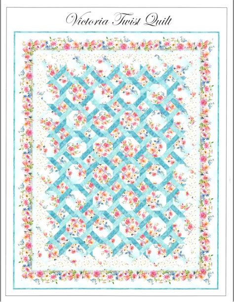 Victoria Twist Quilt Pattern TwoSizes in by In The Beginning Fabrics