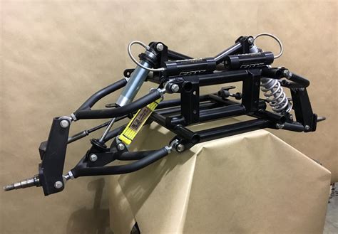 Victoria frame and front end.  The double a-arm suspension with a coilover...