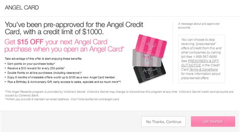 Victoria secret pre approved credit score. I've been reading and came across the Victoria Secret Cart Trick Pre-Approval with a soft pull... I haven't had a new credit card since 2010. I read some people get instant approval and some do not so I was hesitant with my low credit scores... instantly approved with a CL of $350! I am excited t... 