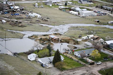 Video: Aerial footage of flooding in the Helena Valley