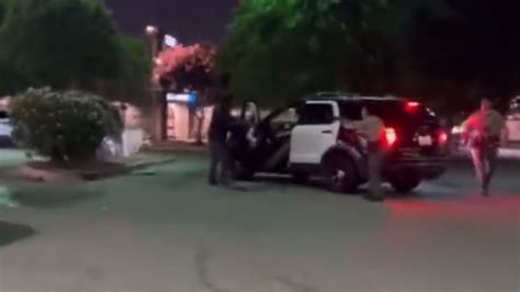Video: Man subdued by deputies after approaching LASD vehicle with metal vent cover