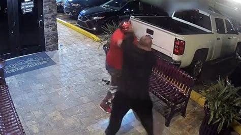 Video: Security guards take down gunman in devil mask at famed Florida strip club