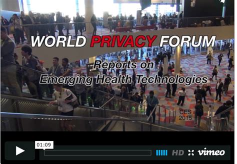 Video A Sensor you can Swallow CES 2015 interview World Privacy Forum
