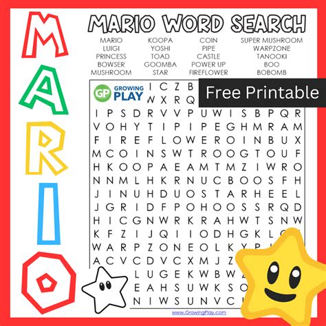 Video Game Word Search Printable Word Search Printable