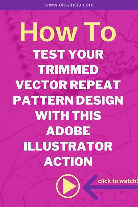Video How to test your trimmed vector repeat pattern design with this
