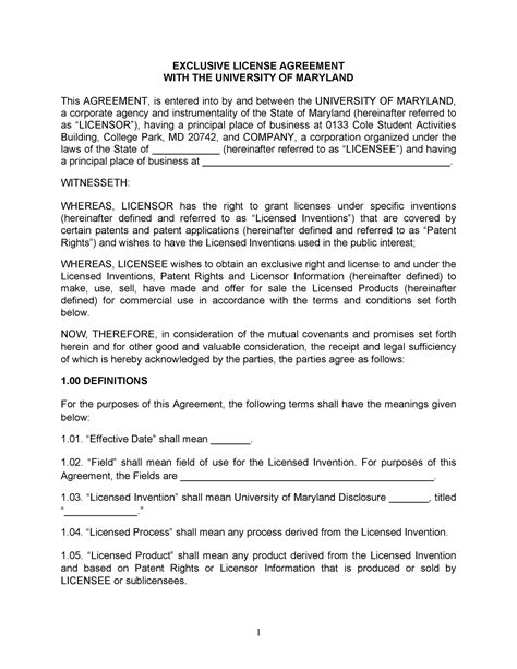 Video Licensing Agreement Template