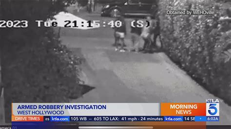 Video appears to show AK-47-armed robbers target people in WeHo