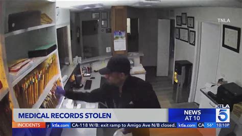Video captures thief stealing hundreds of medical records from Sherman Oaks dental office