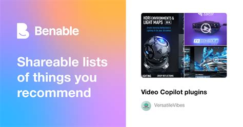 Video copilot particular.  Explore a range of innovative plugins designed to enhance your ...