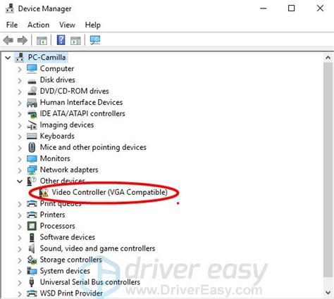 Video driver. Enter Device Manager in the search box, and tap or click Device Manager. In the list of hardware categories, double-tap or double-click the category your device is in and then double-tap or double-click the device you want. For example, to see your video card, tap or click Display adapters, and then double … 