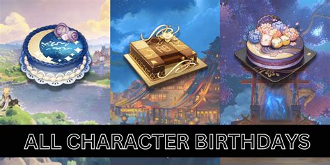 Video game character birthdays. .  ...