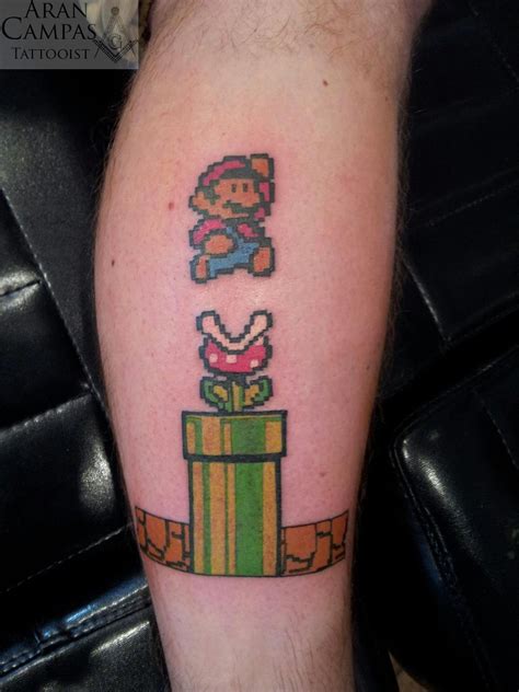 Video game tattoo Gaming tattoo, Nintendo tattoo, Super mario tattoo