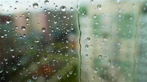 Video of rain falling on window.  Download B-ROLL footage of rain falling o...