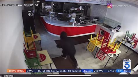 Video shows Bellflower taqueria being burglarized twice in less than a month