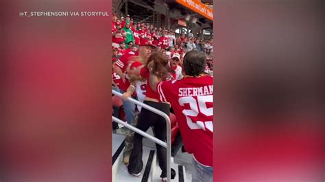 Video shows fans brawling at 49ers game