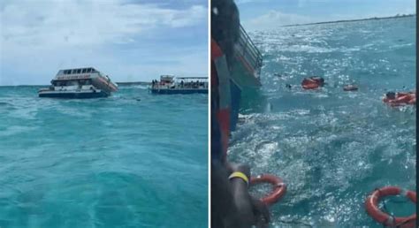 Video shows terrifying moments as Bahamas tour boat sinks