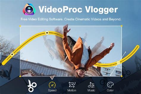 Video speed changer.  VideoProc Vlogger, a free and capable video editing software for all c...