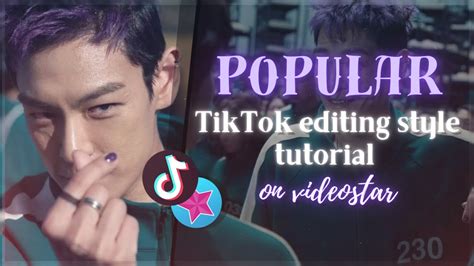 Video star edits.  popular tiktok style edit tutorial on videostar for beginne...