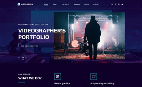 Videography HTML Website Template